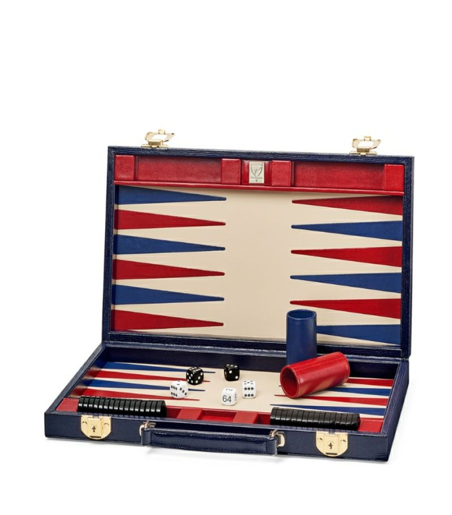 Aspinal Of London * | Shoping Aspinal Of London Leather Backgammon Set (38Cm)