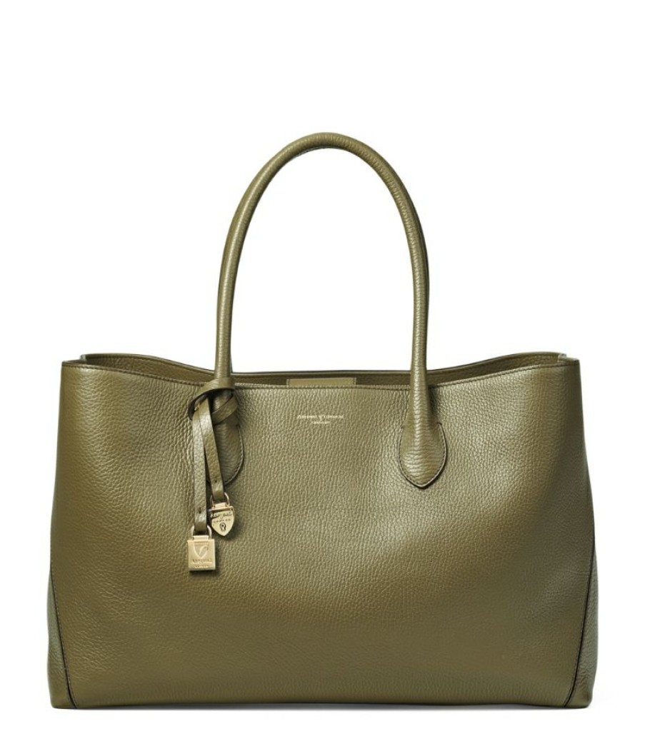 Women * | Best-Selling Aspinal Of London Leather London Tote Bag