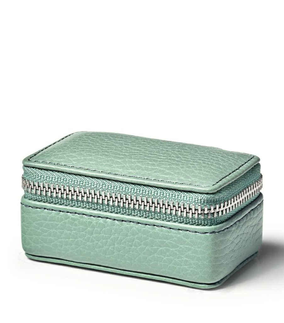 Jewellery Boxes * | Featured Aspinal Of London Small Leather Travel Jewellery Case