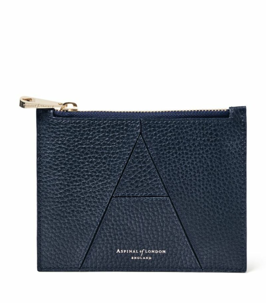 Women * | Classical Aspinal Of London Small Leather Essential 'A' Pouch