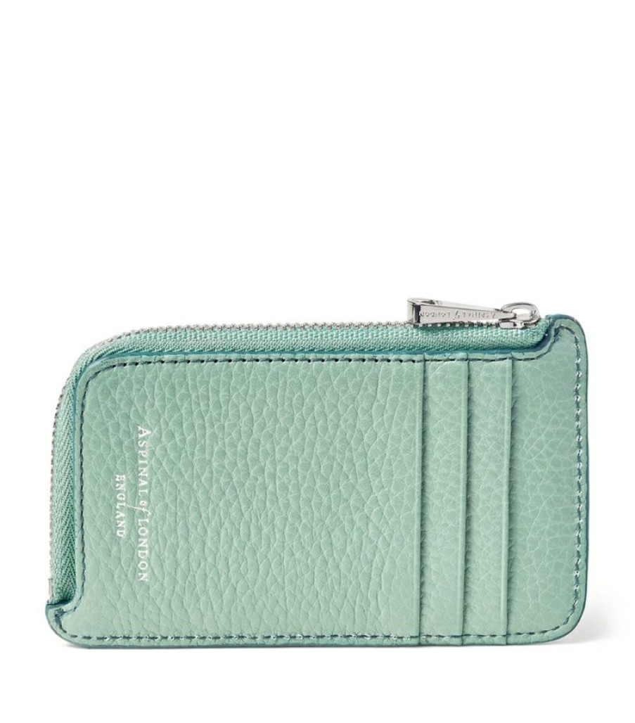 Women * | Best-Selling Aspinal Of London Small Leather Zipped Coin Purse