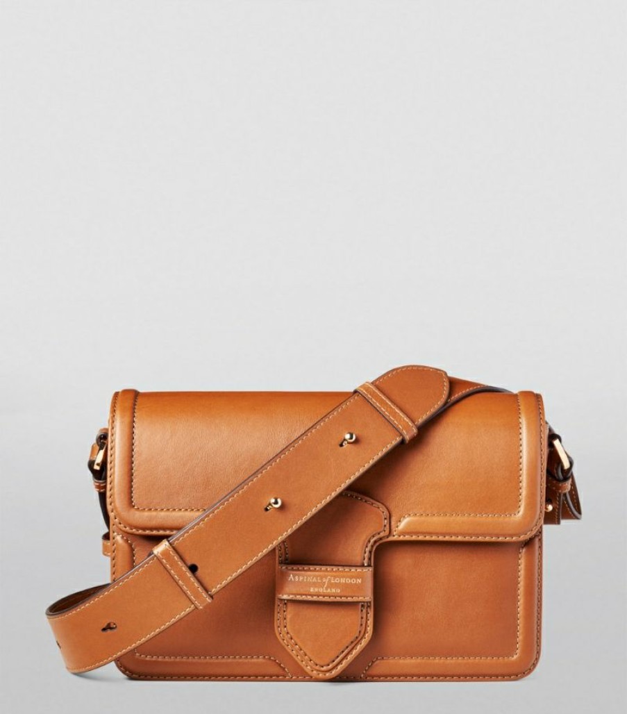 Women * | Special Aspinal Of London Leather Resort Shoulder Bag