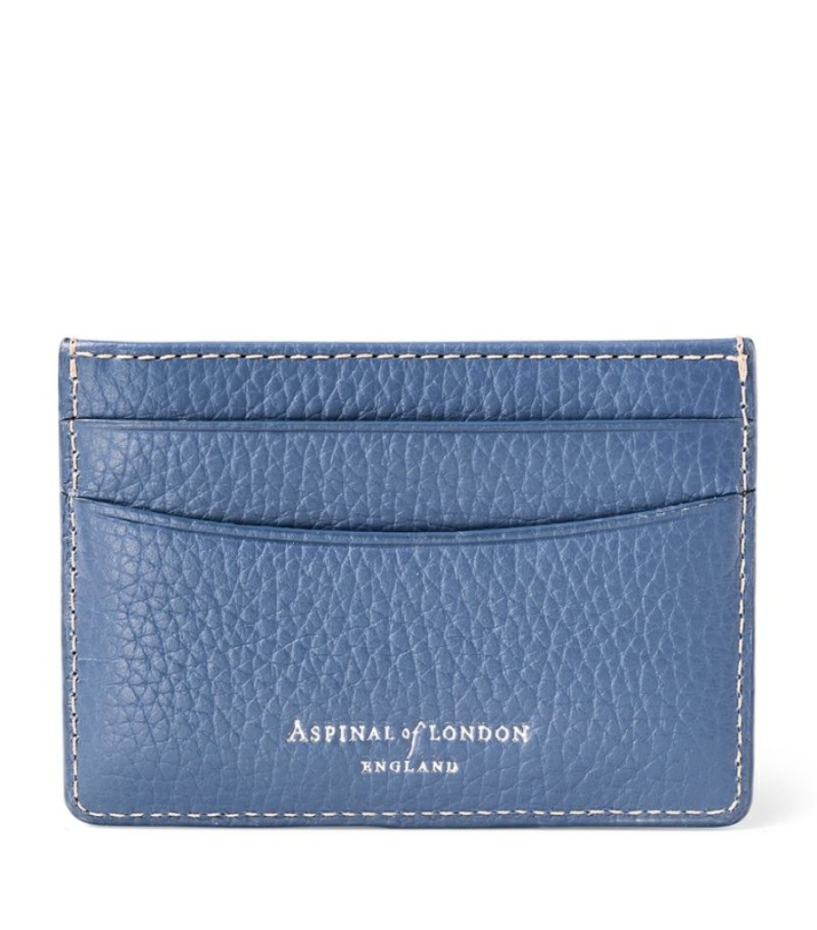 Women * | New Arrivals Aspinal Of London Leather Logo Card Holder