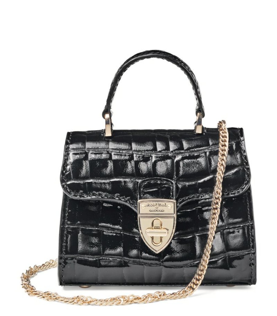 Women * | Reasonable Price Aspinal Of London Leather Mayfair Top-Handle Bag