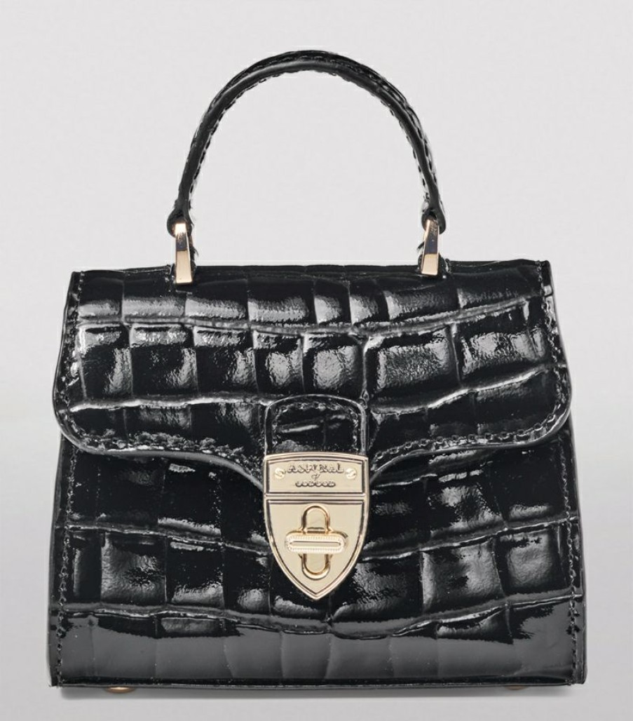 Women * | Reasonable Price Aspinal Of London Leather Mayfair Top-Handle Bag