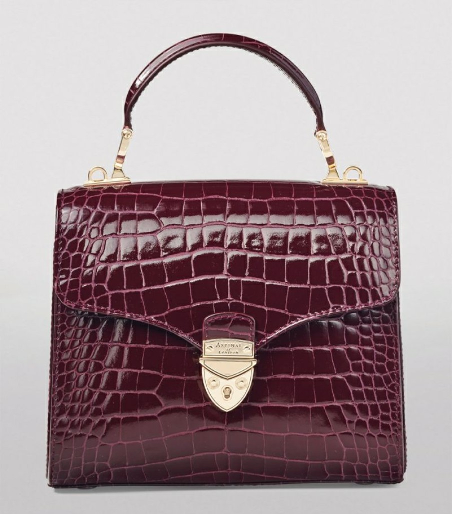 Women * | Best-Selling Aspinal Of London Leather Mayfair Top-Handle Bag