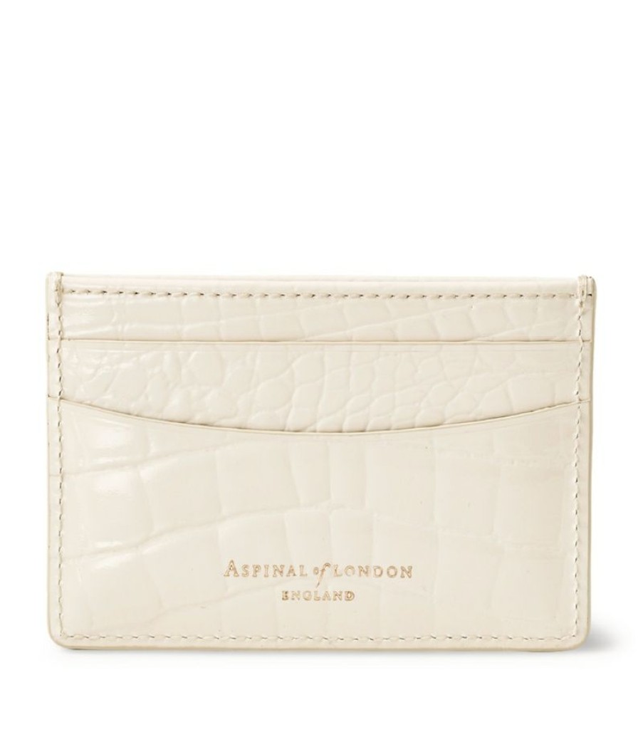 Women * | Shoping Aspinal Of London Leather Card Holder