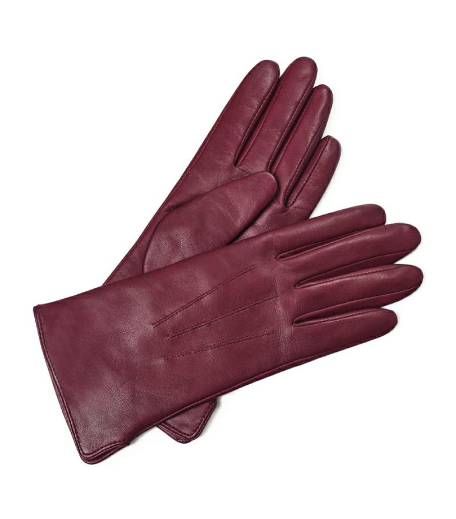 Aspinal Of London * | Popular Aspinal Of London Cashmere-Wool-Lined Leather Gloves (Small)