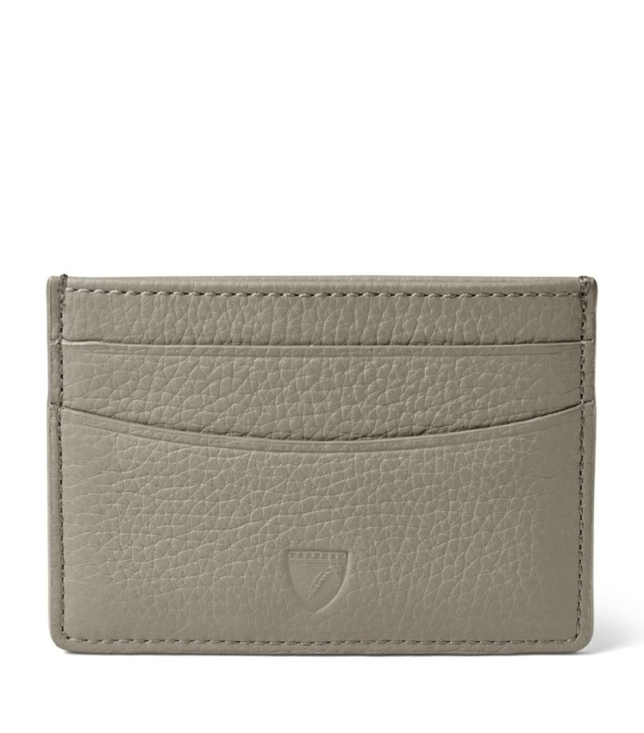 Women * | Popular Aspinal Of London Leather Logo Card Holder