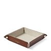 Aspinal Of London * | Promotions Aspinal Of London Medium Leather Tidy Tray (20Cm X 20Cm)