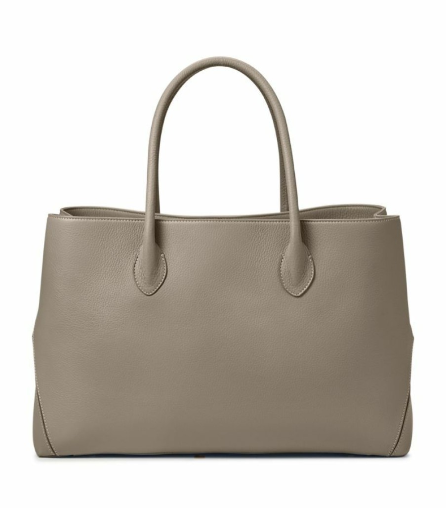 Women * | New Arrivals Aspinal Of London Large Leather London Tote Bag