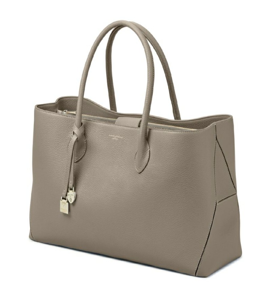 Women * | New Arrivals Aspinal Of London Large Leather London Tote Bag