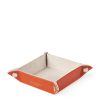 Jewellery Boxes * | Hot Sell Aspinal Of London Mini Leather Tidy Tray (16Cm X 16Cm)