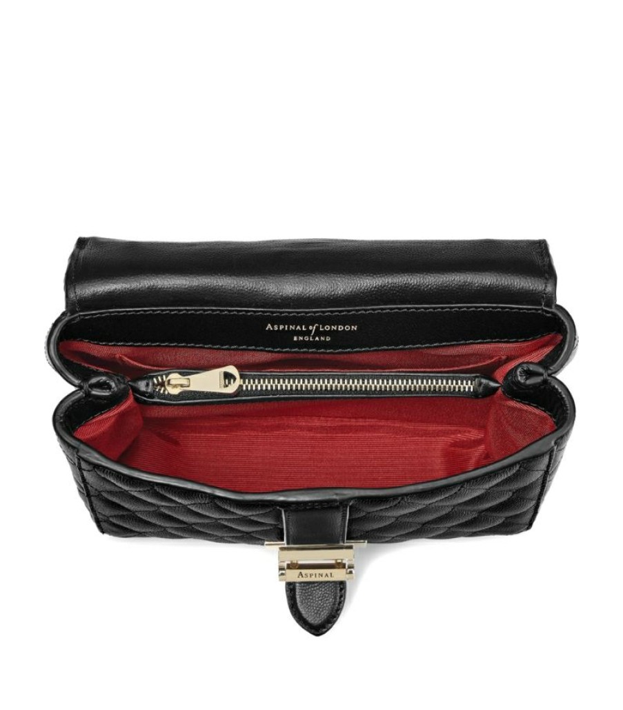 Women * | Reasonable Price Aspinal Of London Leather Lottie Shoulder Bag