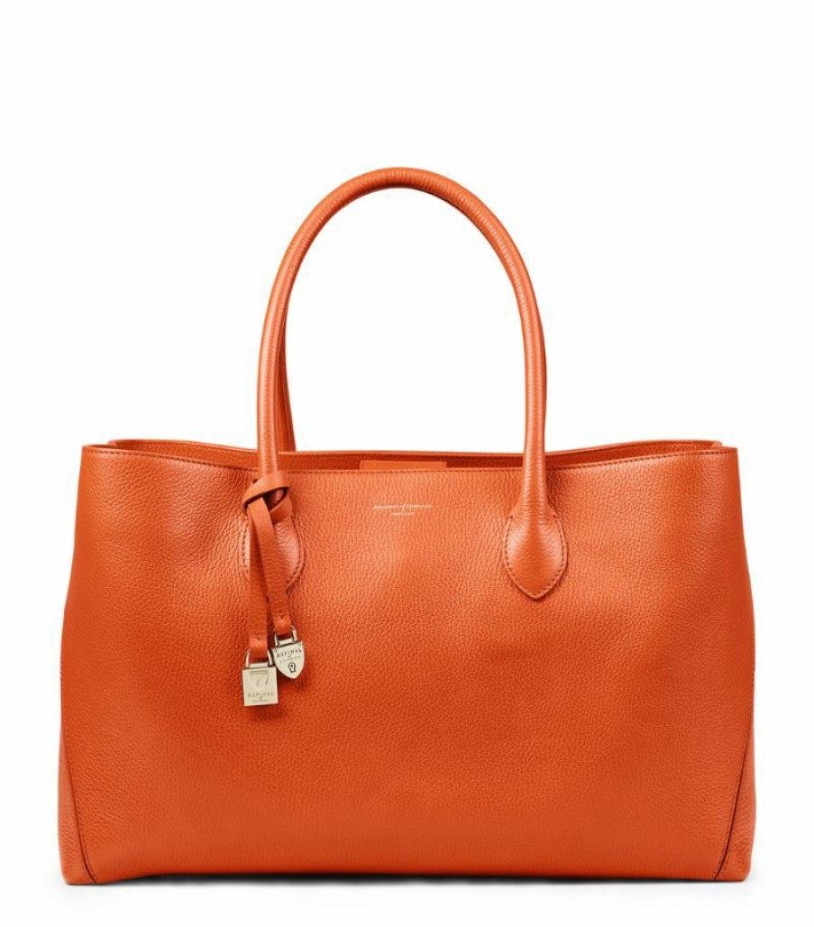 Women * | Best-Selling Aspinal Of London Large Leather London Tote Bag