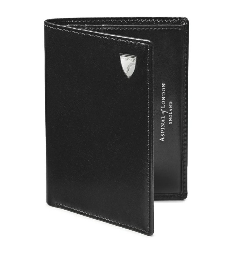 Women * | Crazy Deals Aspinal Of London Smooth Leather Folded Card Holder