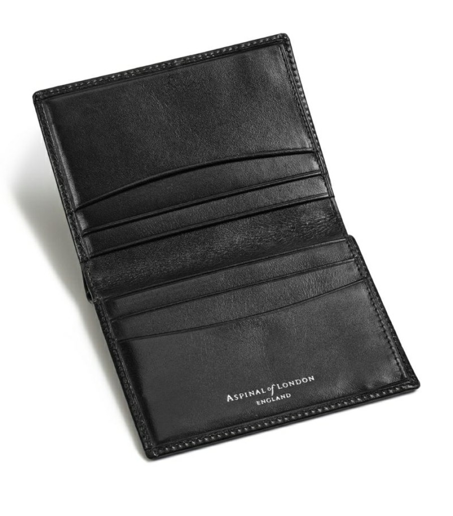 Women * | Crazy Deals Aspinal Of London Smooth Leather Folded Card Holder