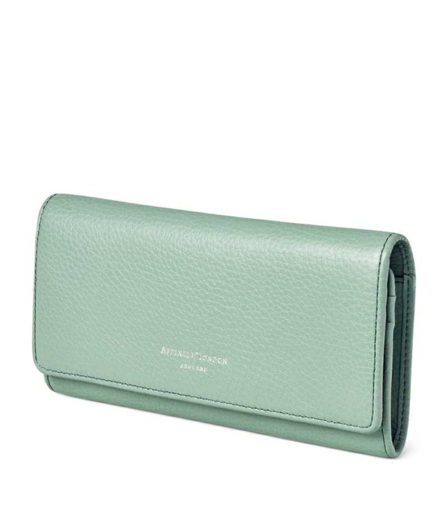 Women * | Best-Selling Aspinal Of London Leather London Continental Purse