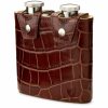 Aspinal Of London * | Reasonable Price Aspinal Of London Double Leather Hip Flask