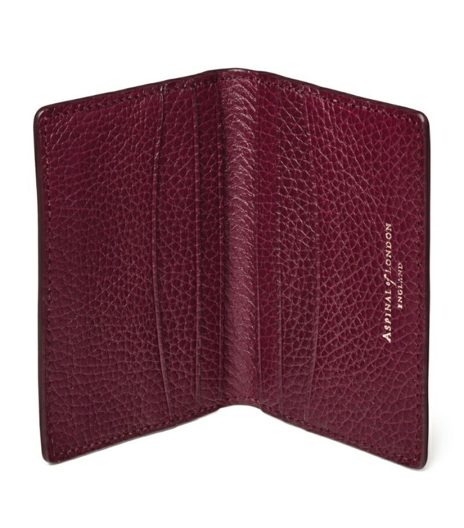 Women * | Best-Selling Aspinal Of London Leather Bifold Card Holder