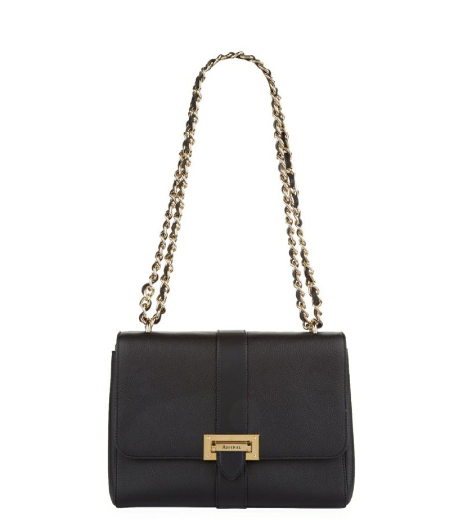 Women * | Promotions Aspinal Of London Leather Lottie Shoulder Bag