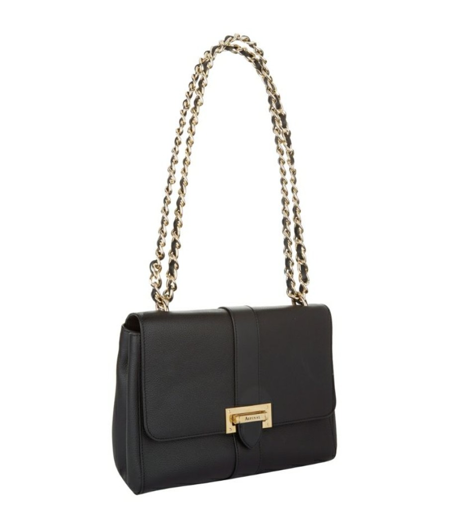 Women * | Promotions Aspinal Of London Leather Lottie Shoulder Bag