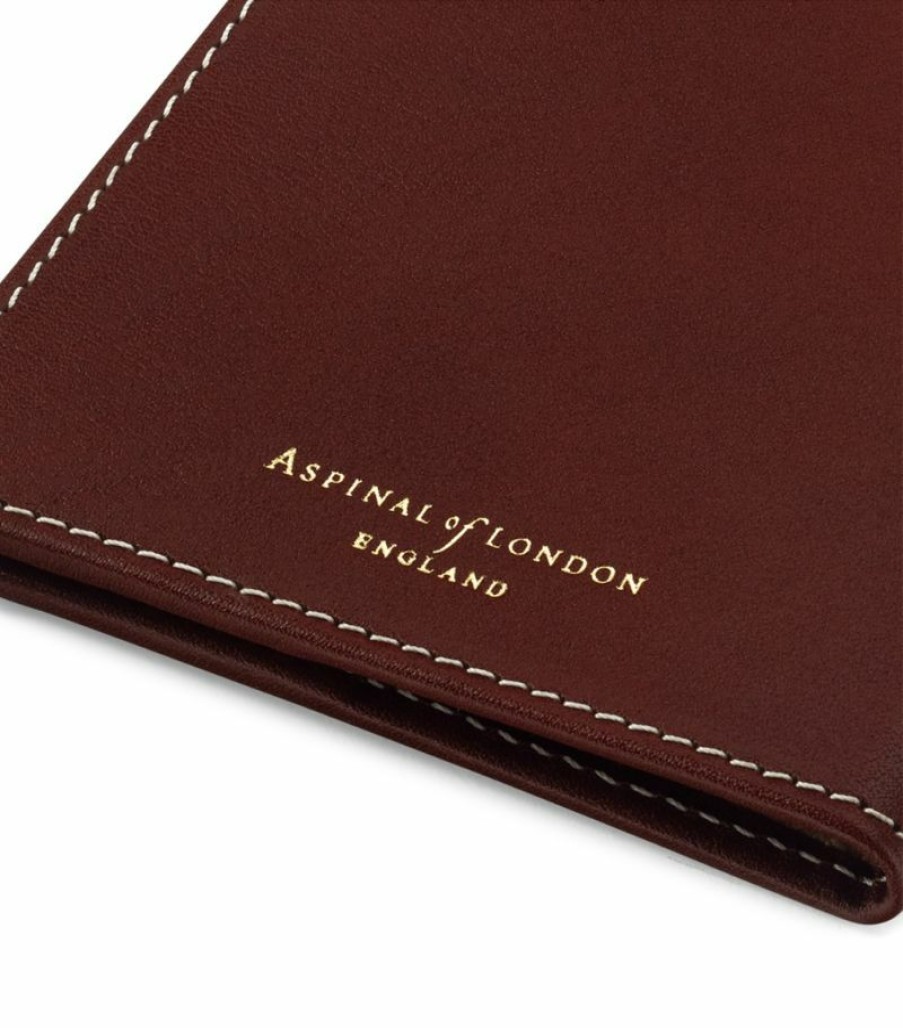 Travel Accessories * | Best-Selling Aspinal Of London Smooth Leather Passport Cover