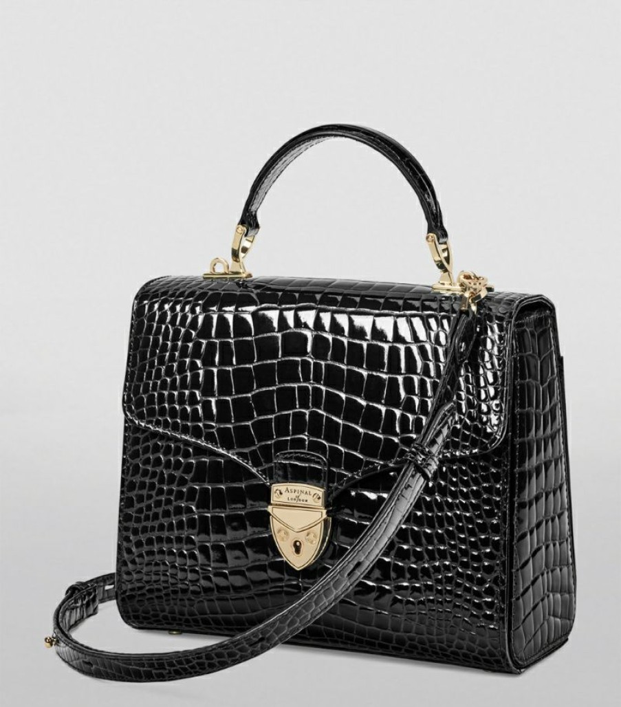 Women * | Special Aspinal Of London Leather Mayfair Top-Handle Bag