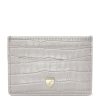 Women * | Classical Aspinal Of London Croc-Embossed Slim Card Holder