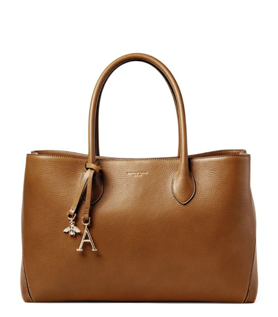 Women * | Classical Aspinal Of London Leather London Tote Bag