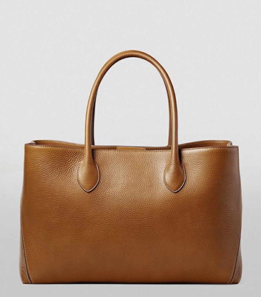 Women * | Classical Aspinal Of London Leather London Tote Bag