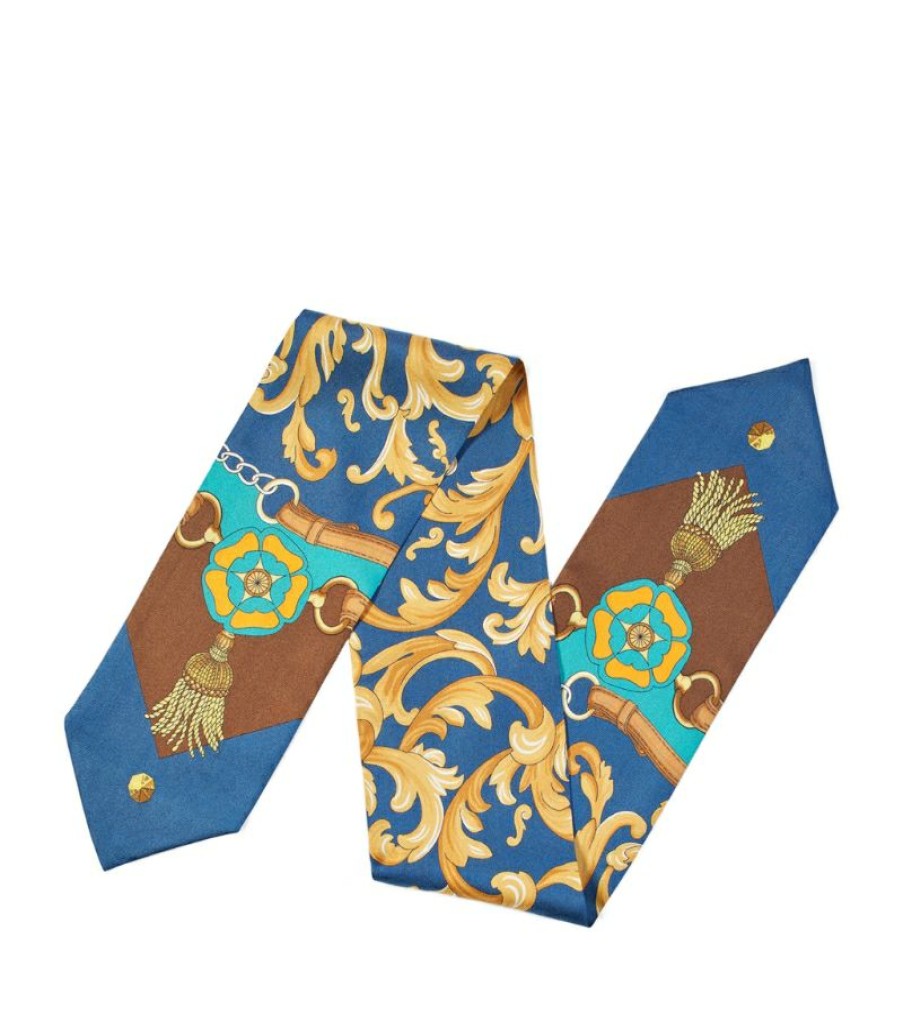 Men * | Best Quality Aspinal Of London Silk Printed Scarf