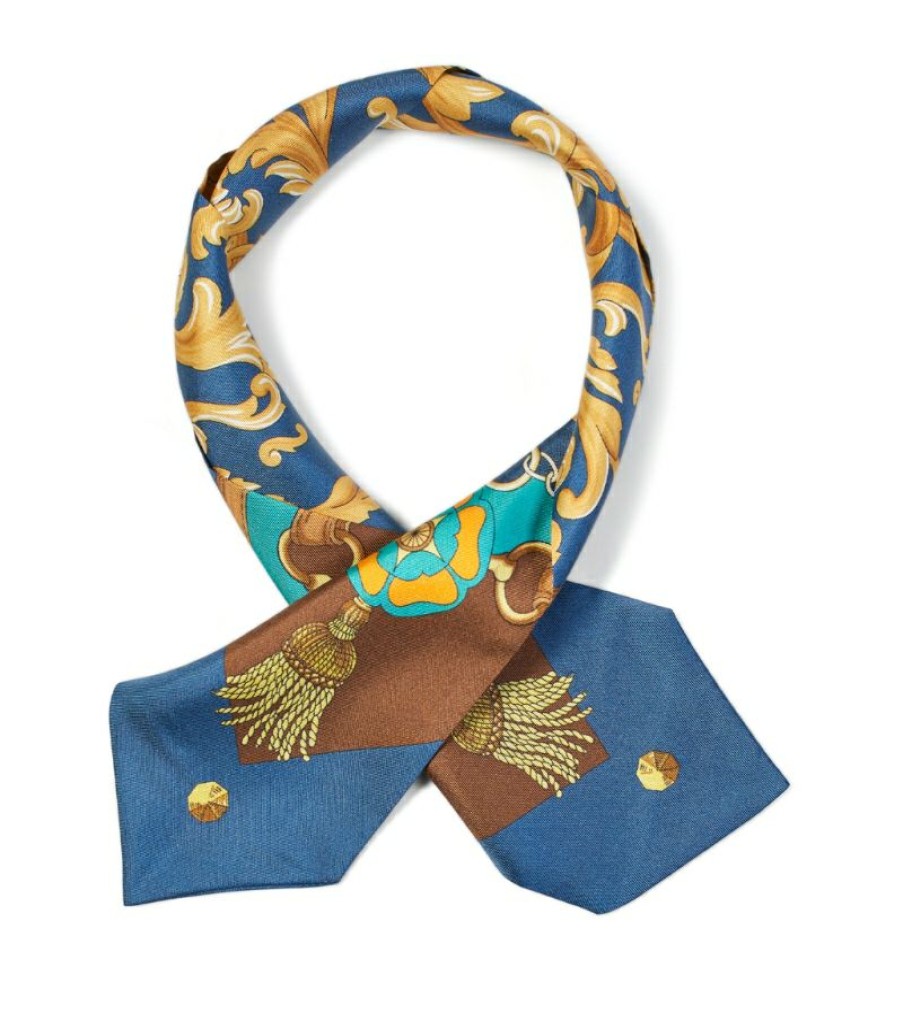 Men * | Best Quality Aspinal Of London Silk Printed Scarf