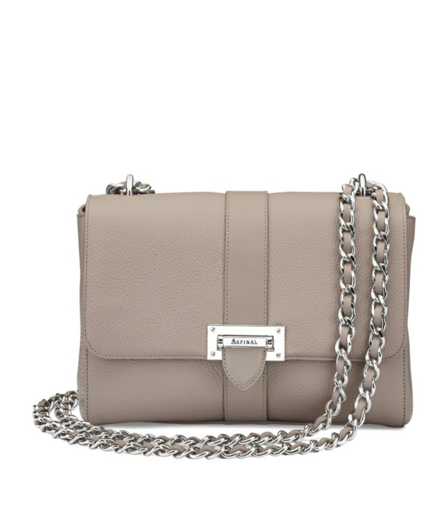 Women * | Flash Sale Aspinal Of London Leather Lottie Shoulder Bag