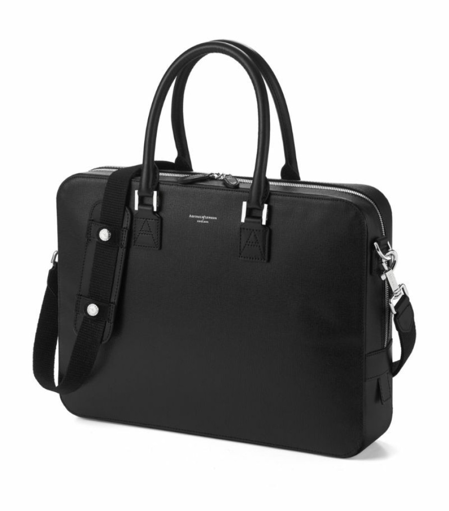 Women * | Best Quality Aspinal Of London Small Leather Mount Street Bag