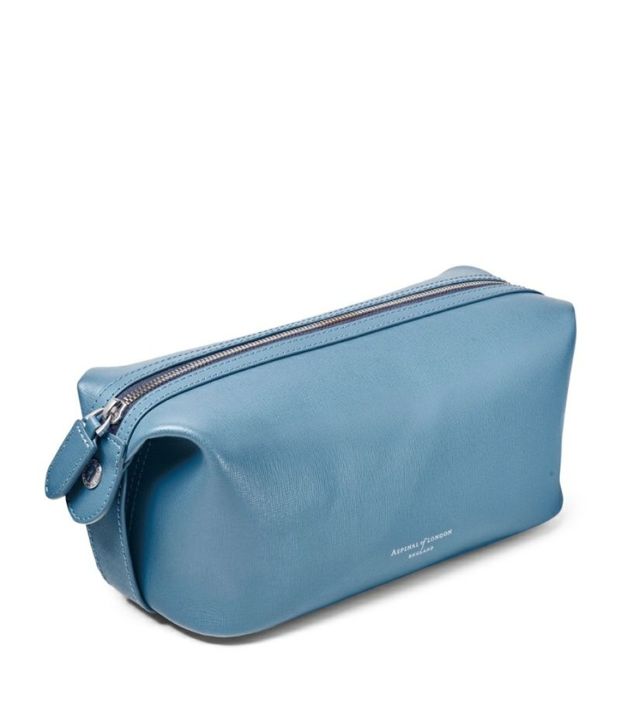 Travel Accessories * | New Arrivals Aspinal Of London Leather Mount Street Wash Bag