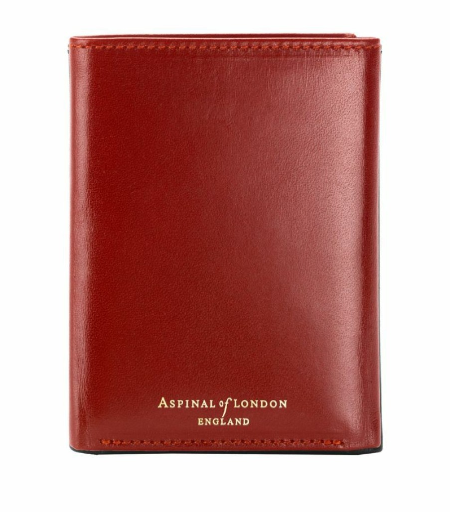 Men * | Best-Selling Aspinal Of London Leather Trifold Wallet