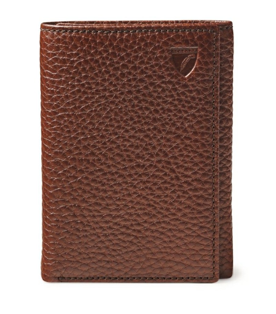 Men * | Closeout Sale Aspinal Of London Leather Trifold Wallet