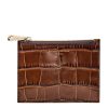 Women * | Reliable Quality Aspinal Of London Small Leather Essential Flat Pouch