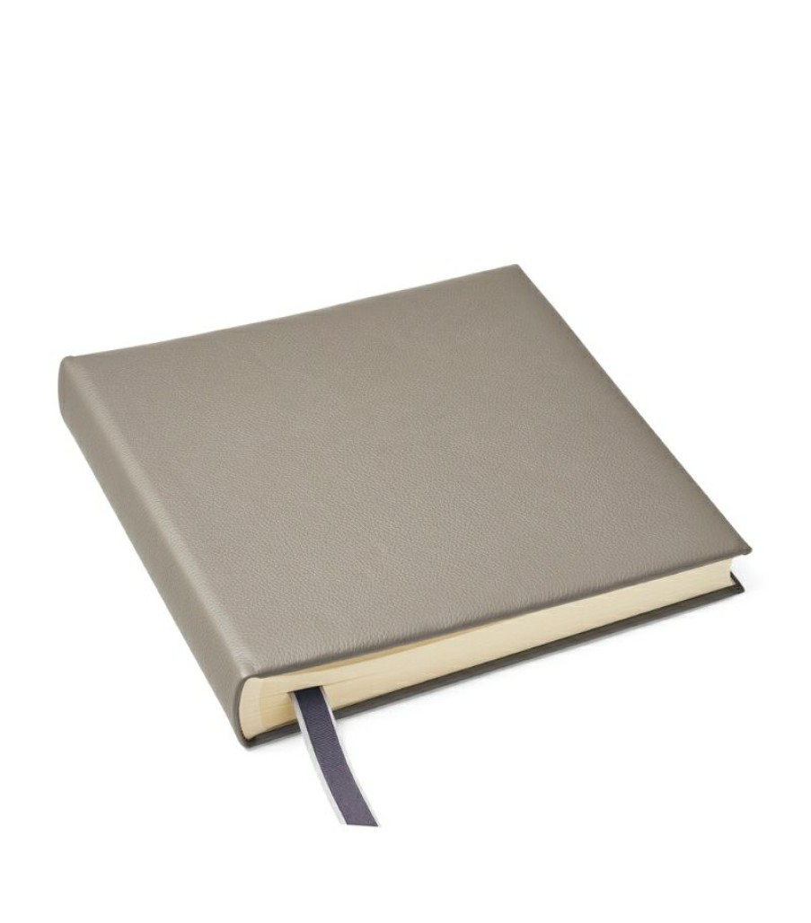 Aspinal Of London * | Reliable Quality Aspinal Of London Leather-Bound Photo Album (35Cm X 35Cm)