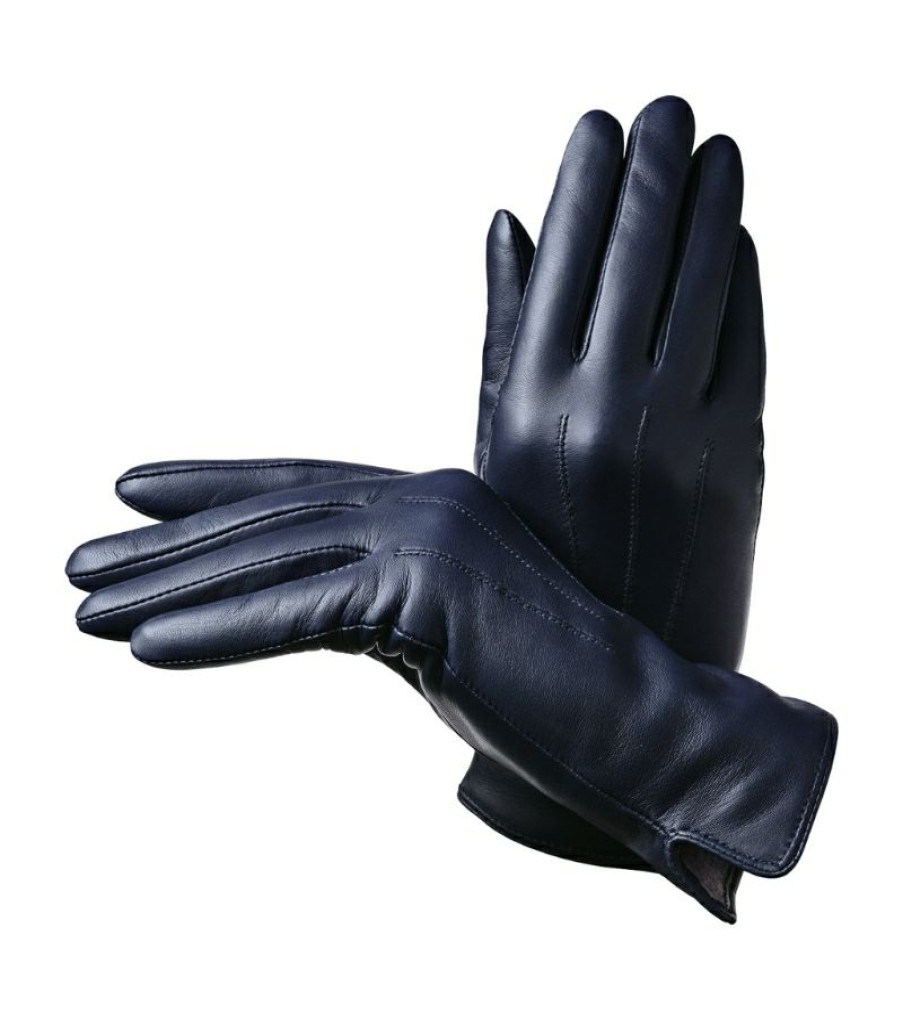 Aspinal Of London * | Shoping Aspinal Of London Wool-Cashmere Lined Leather Gloves (Large)