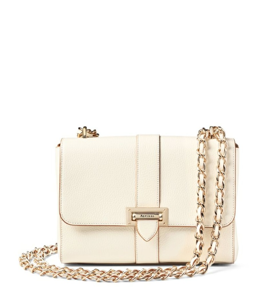 Women * | Promotions Aspinal Of London Large Leather Lottie Shoulder Bag