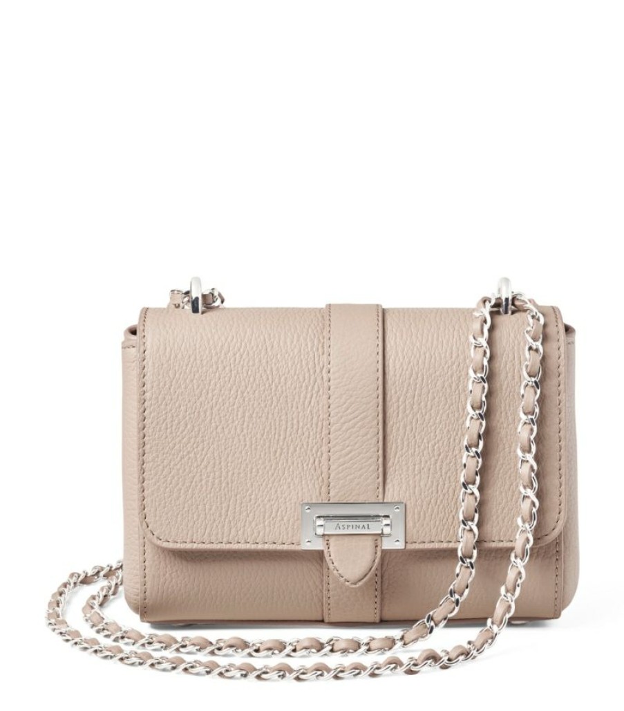 Women * | Closeout Sale Aspinal Of London Leather Lottie Shoulder Bag