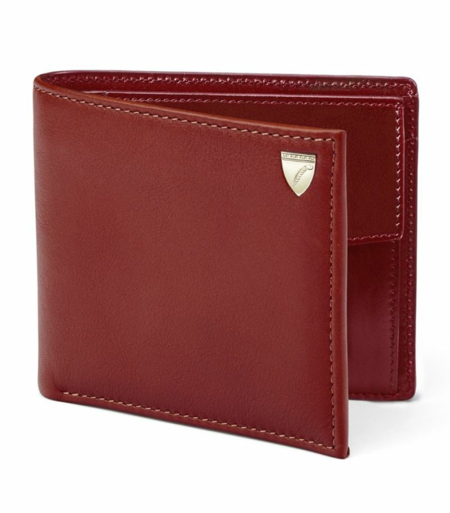 Men * | Featured Aspinal Of London Leather Bifold Coin Wallet