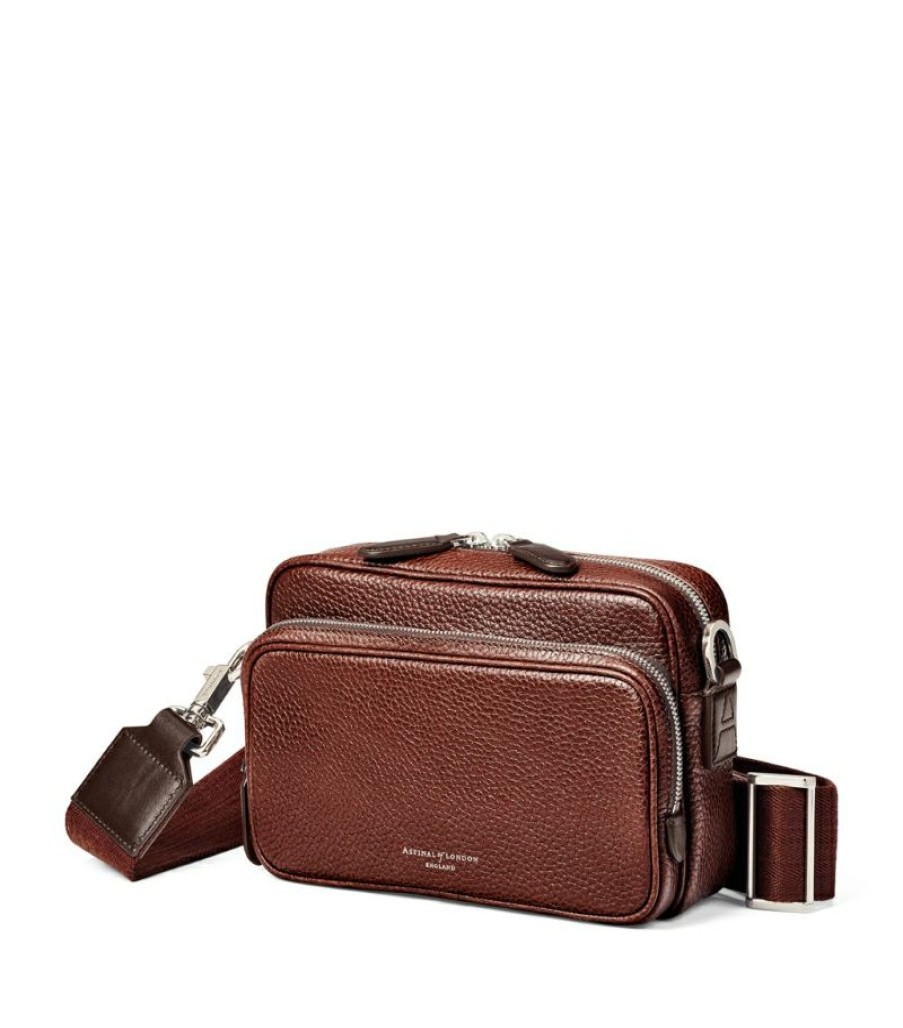 Men * | Classical Aspinal Of London Reporter East West Messenger Bag