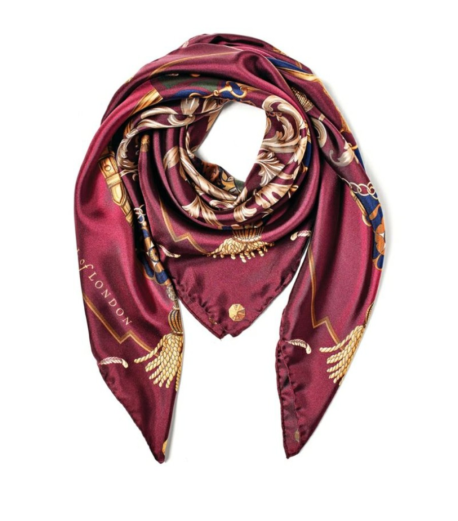 Women * | Bestsellers Aspinal Of London Silk Signature Ombre Scarf