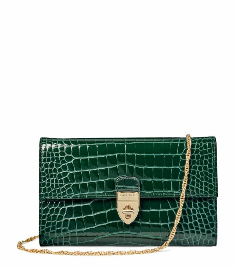 Aspinal Of London * | Closeout Sale Aspinal Of London Leather Mayfair Clutch Bag