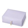 Jewellery Boxes * | Closeout Sale Aspinal Of London Croc-Embossed Grand Luxe Jewellery Box