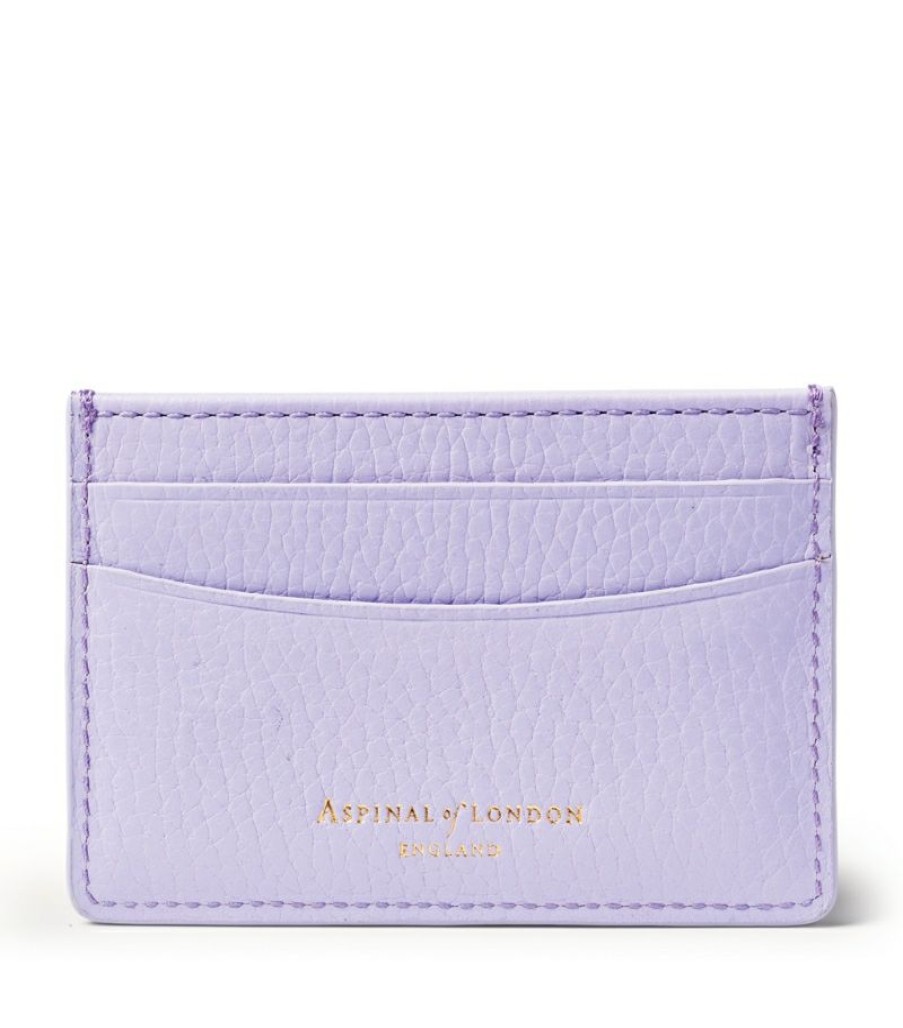 Women * | Best Quality Aspinal Of London Leather Slim Card Holder