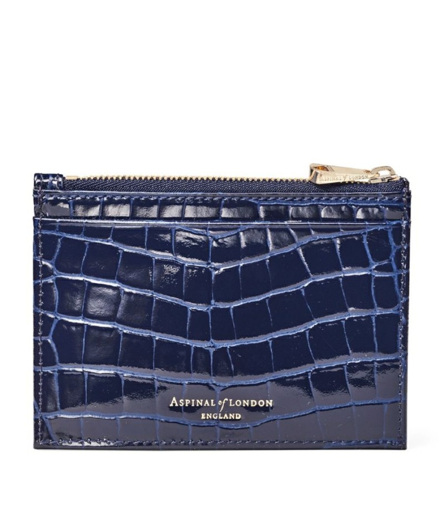 Women * | Bestsellers Aspinal Of London Double-Sided Zipped Card Holder